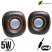 Caixa de Som 5W RMS X-Cell XC-CM-12 - Laranja